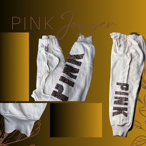 PINK Jogger with Leopard accent